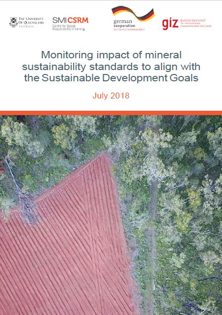 Monitoring impact of mineral sustainability standards to align with the sustainable development goals
