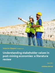Understanding stakeholder values in post-mining economies: a literature review