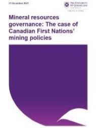 A case study of Canadian First Nations’ mining policies