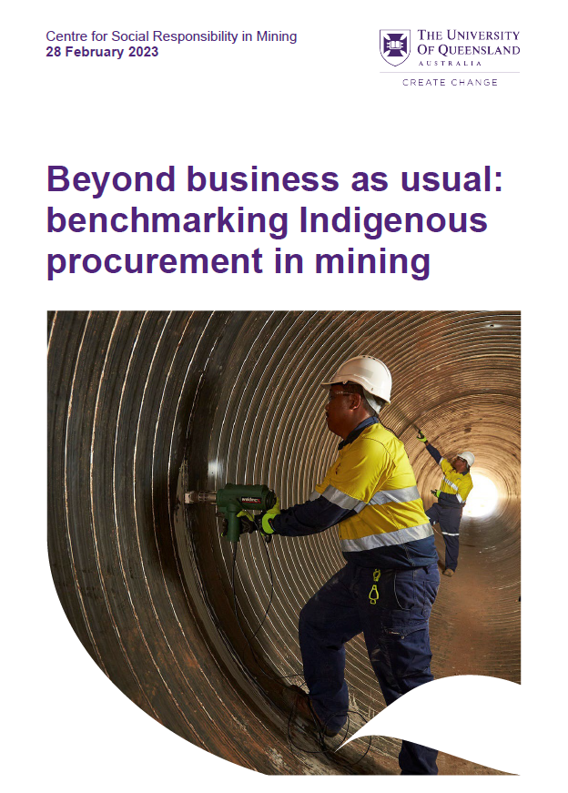 Beyond business as usual: benchmarking Indigenous procurement in mining