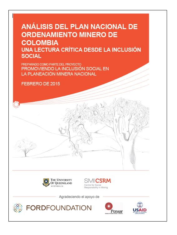 Análisis del plan nacional de ordenamiento minero de colombia una lectura crítica desde la inclusi
