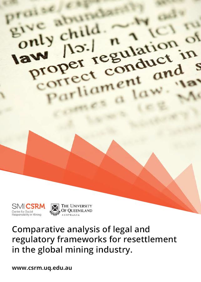 Comparative analysis of legal and regulatory frameworks for resettlement in the global mining industry