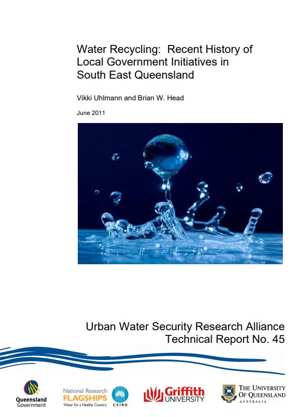 Water recycling: recent history of local government initiatives in South East Queensland