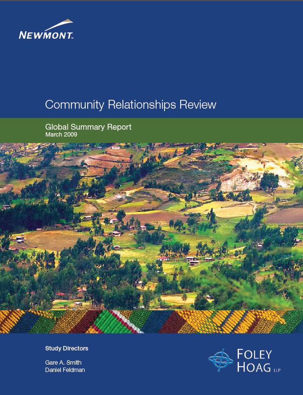 Community relations review: global summary report 2009