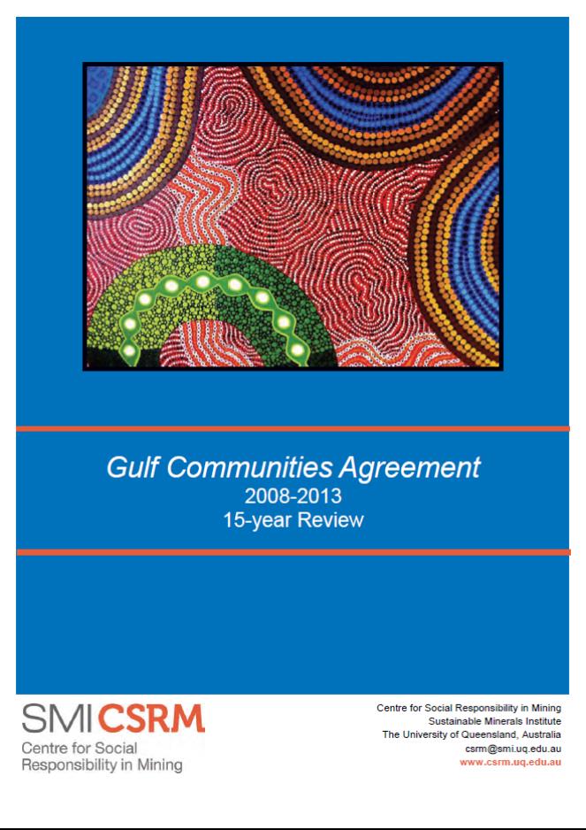 Gulf Communities Agreement - 15 Year Review
